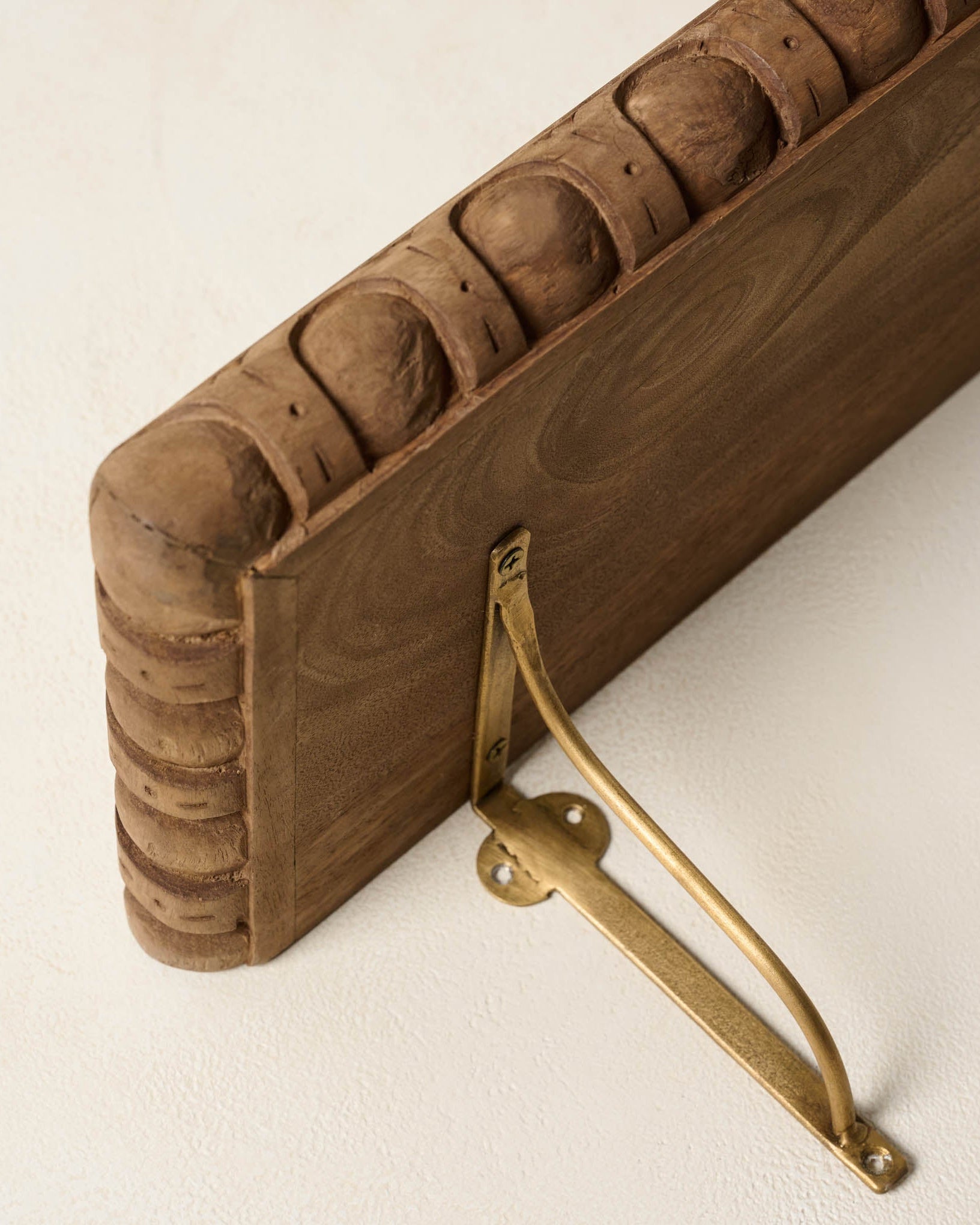 Griffin Hand Carved Wood Shelf - Image 3