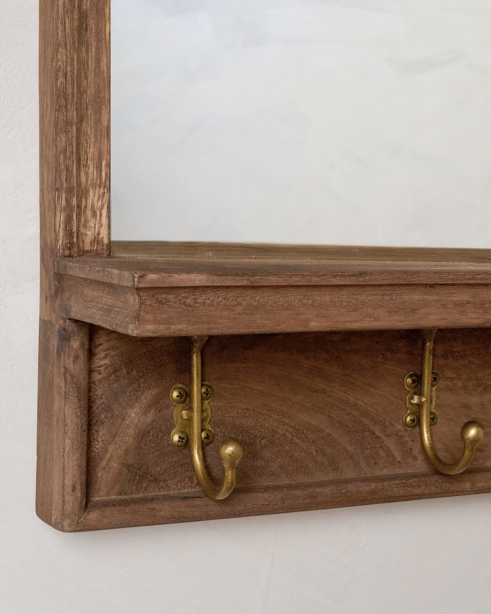 James Mirror with Hooks and Shelf - Image 4