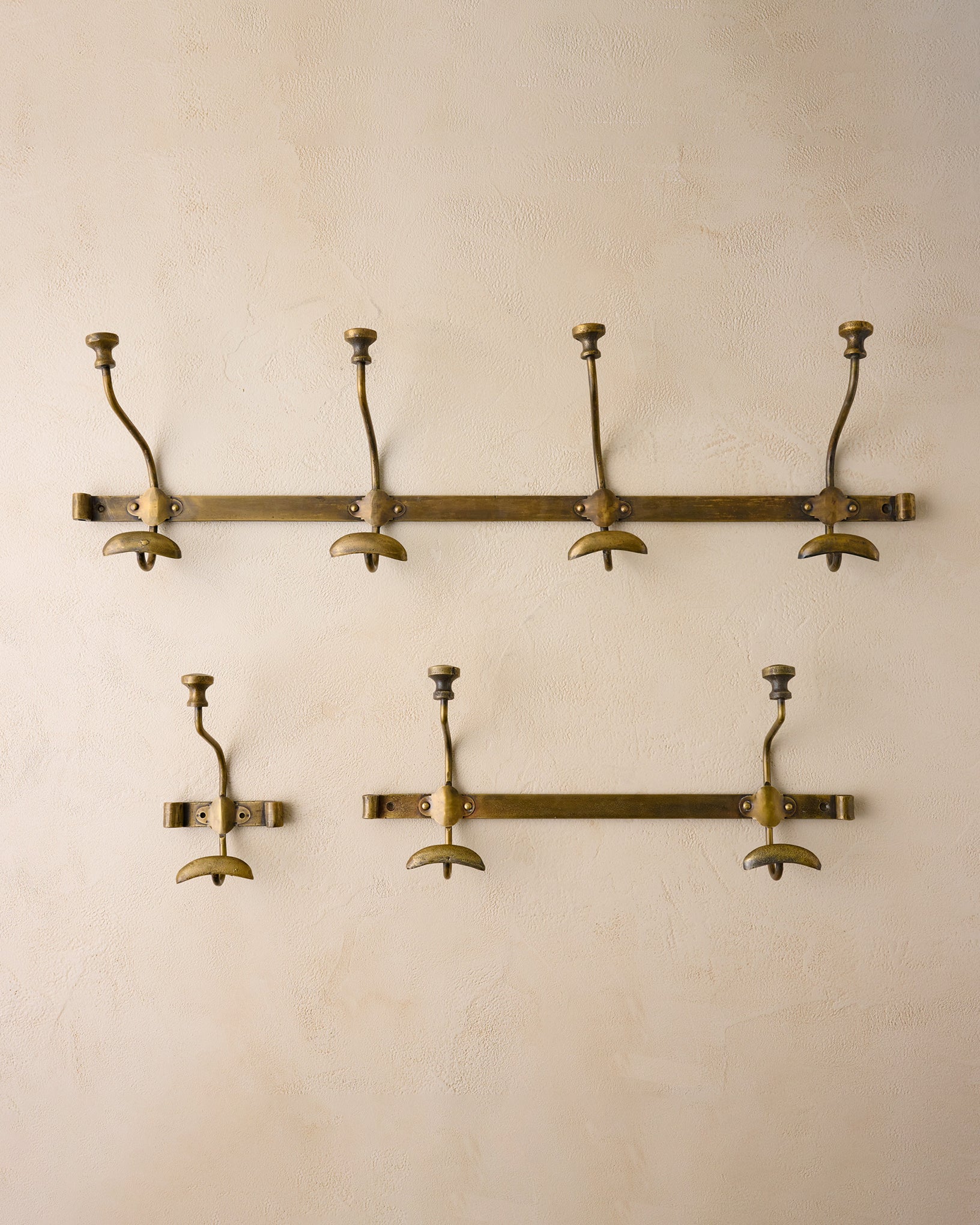 Duke Antique Brass Metal Wall Hooks - Image 2