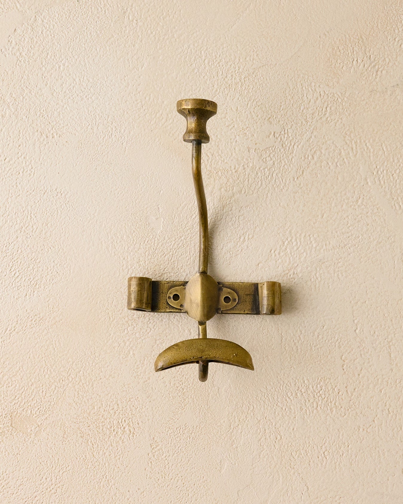 Duke Antique Brass Metal Wall Hooks