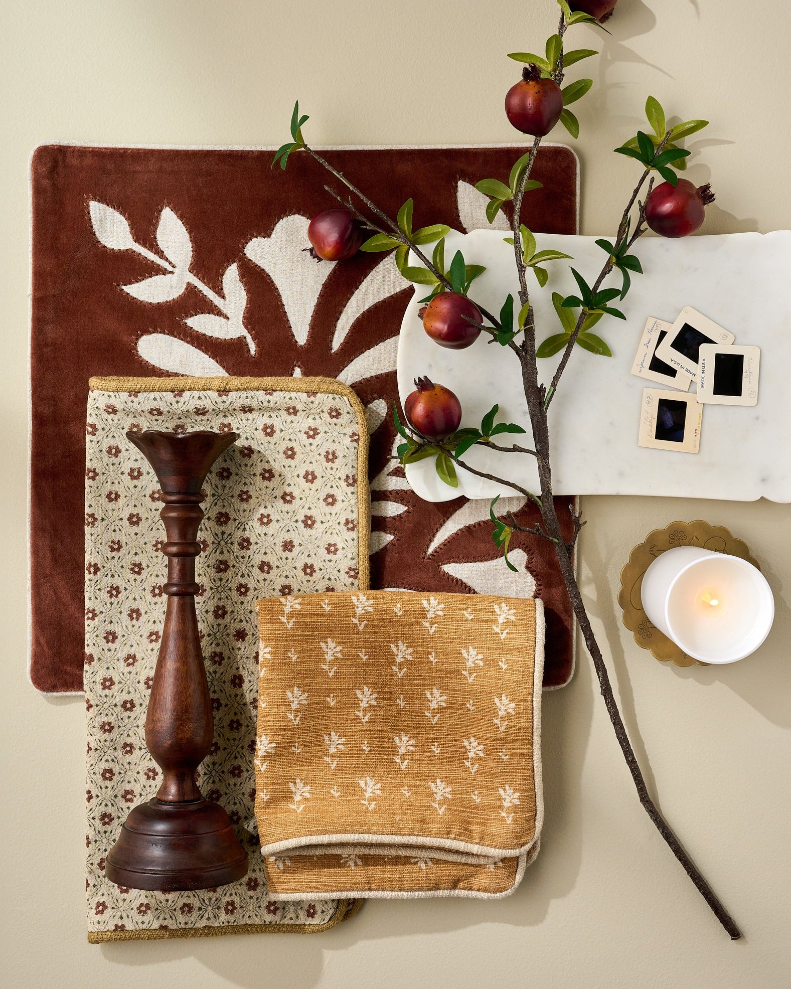 Thea Clay Block Print Pillow - Image 4