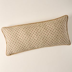 Thea Clay Block Print Large Lumbar Pillow