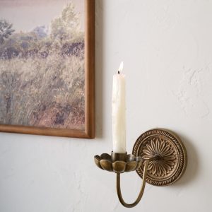 Anna Antiqued Brass Wall Sconce