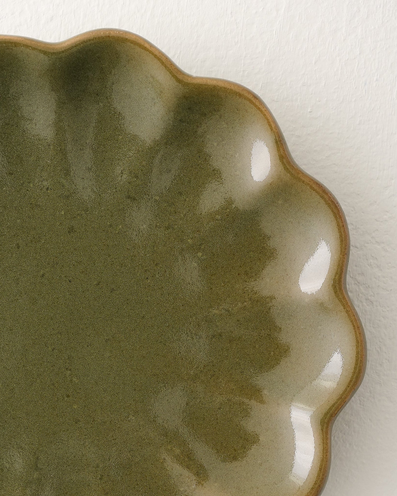 Sage Scalloped Edge Coaster Set of Four - Image 3