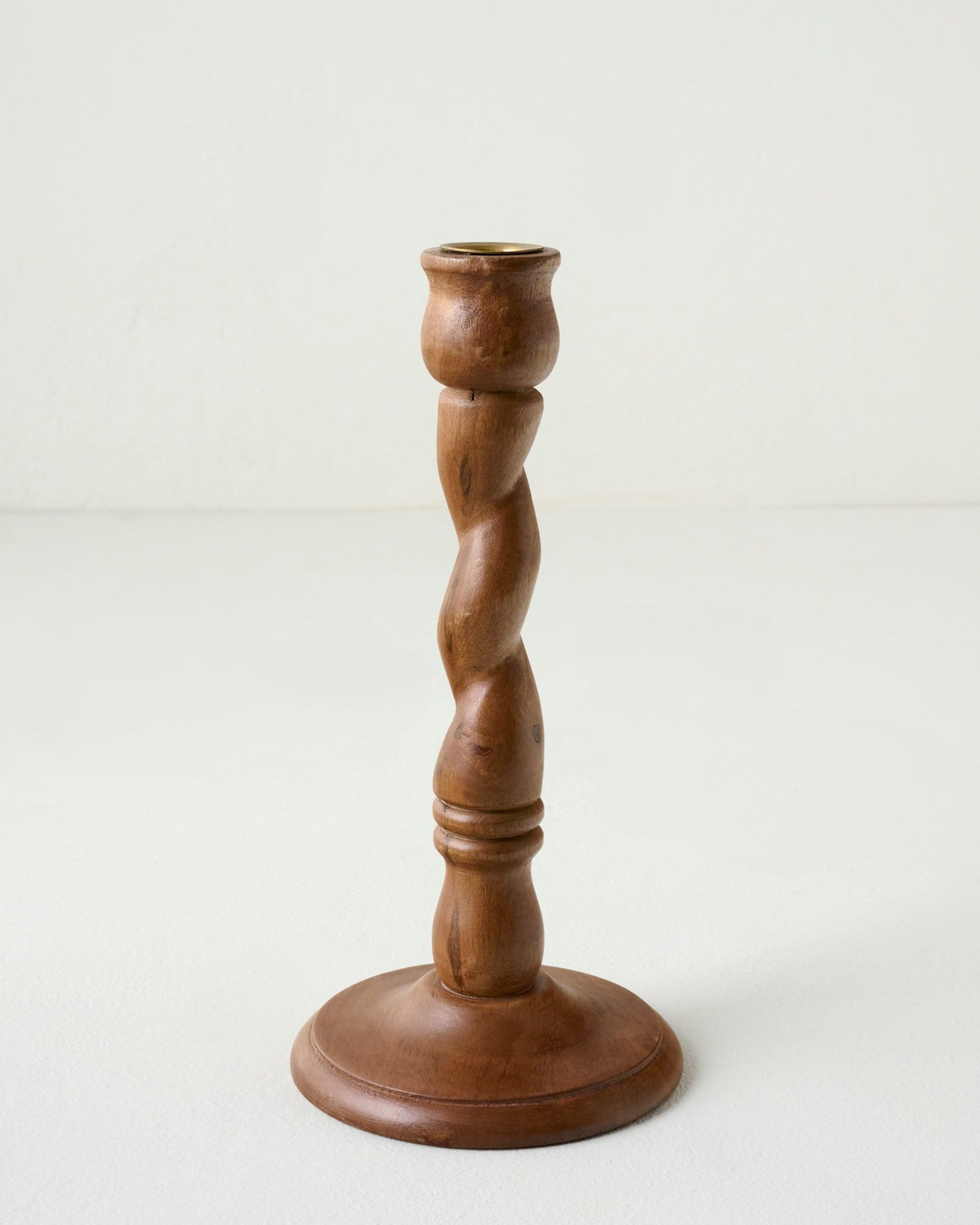 Wooden Barley Twist Taper Holder - Image 2