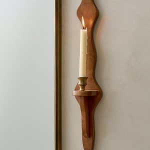 Hayes Wooden Wall Sconce. Set of Two