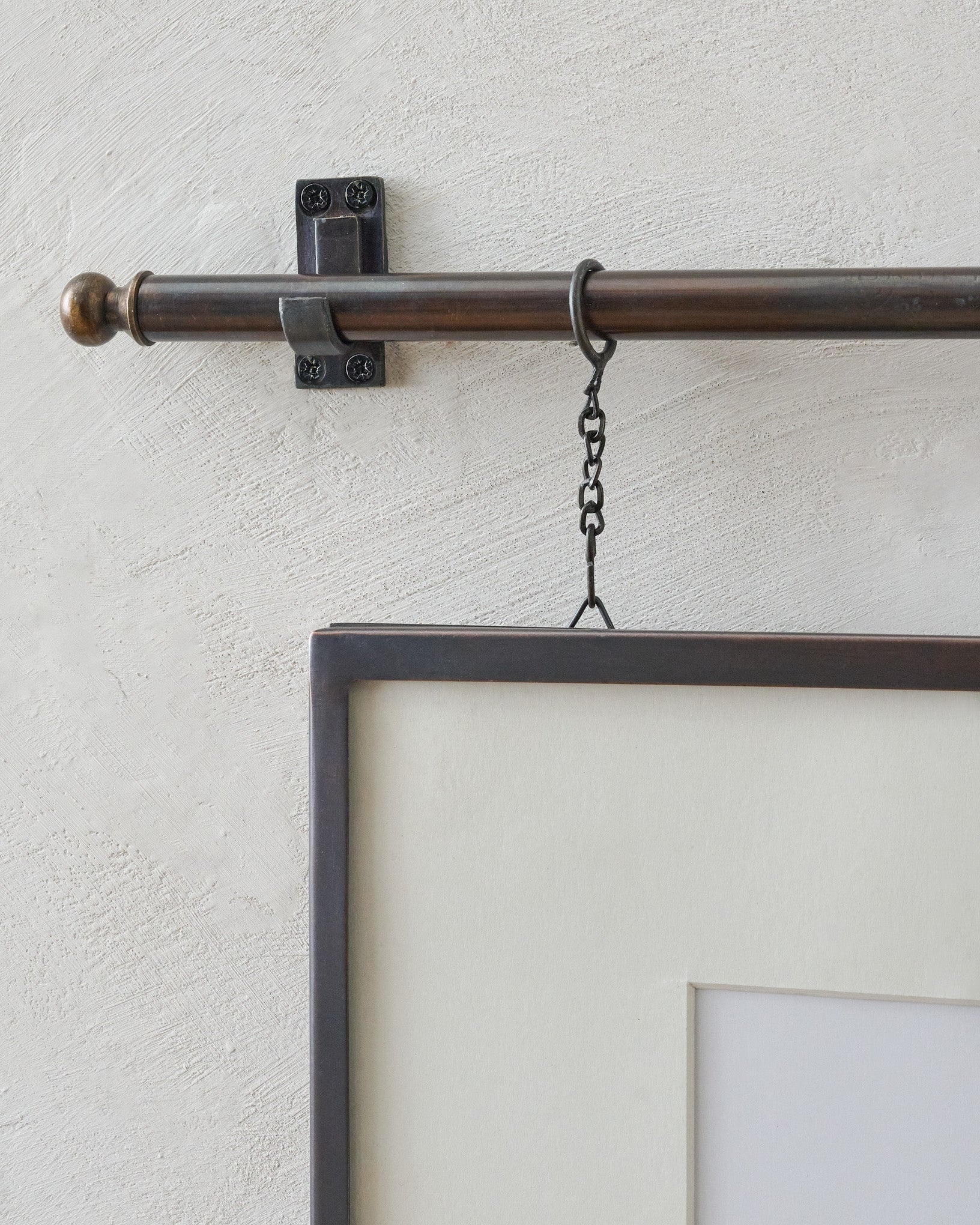 Colleen Antique Bronze Rail Double Picture Frame - Image 3