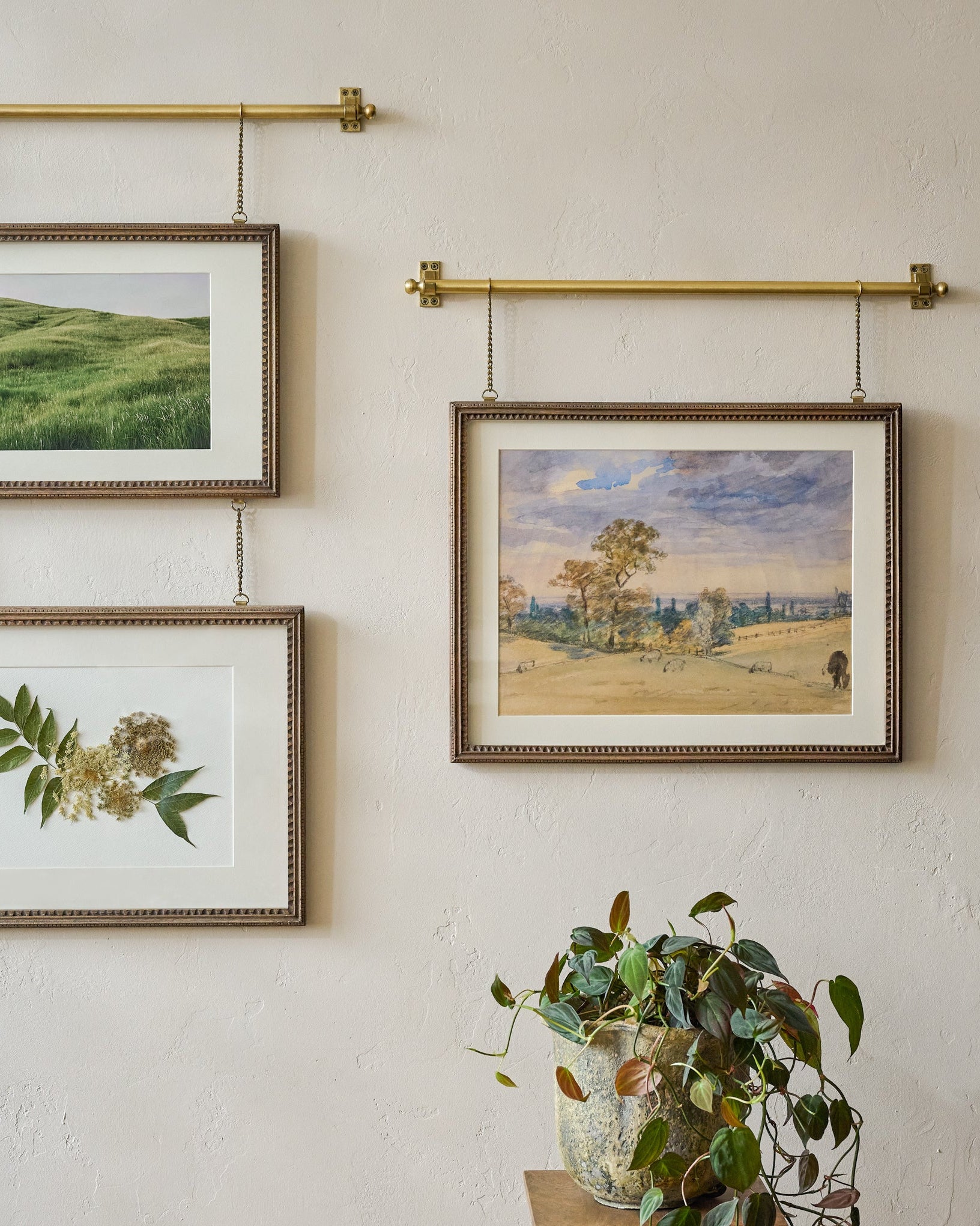 Colleen Wood and Brass Rail Picture Frame - Image 3