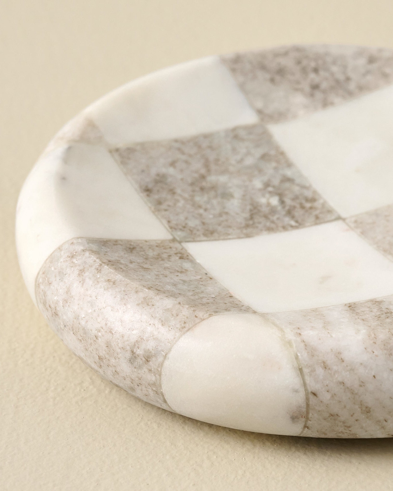 Everett Checkered Marble Trinket Tray - Image 3