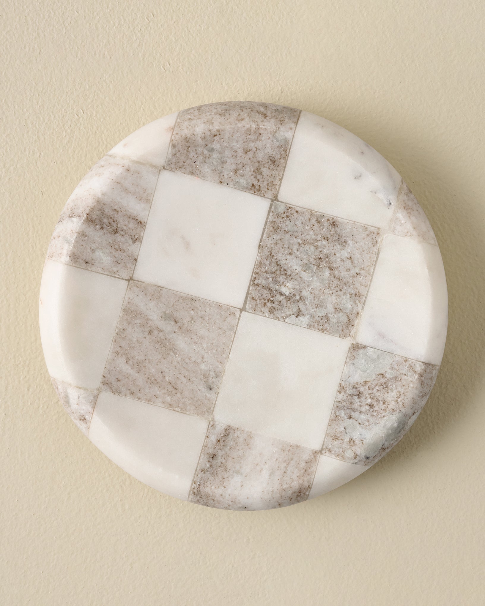 Everett Checkered Marble Trinket Tray - Image 2