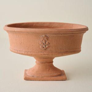 Elongated Floral Terracotta Planter