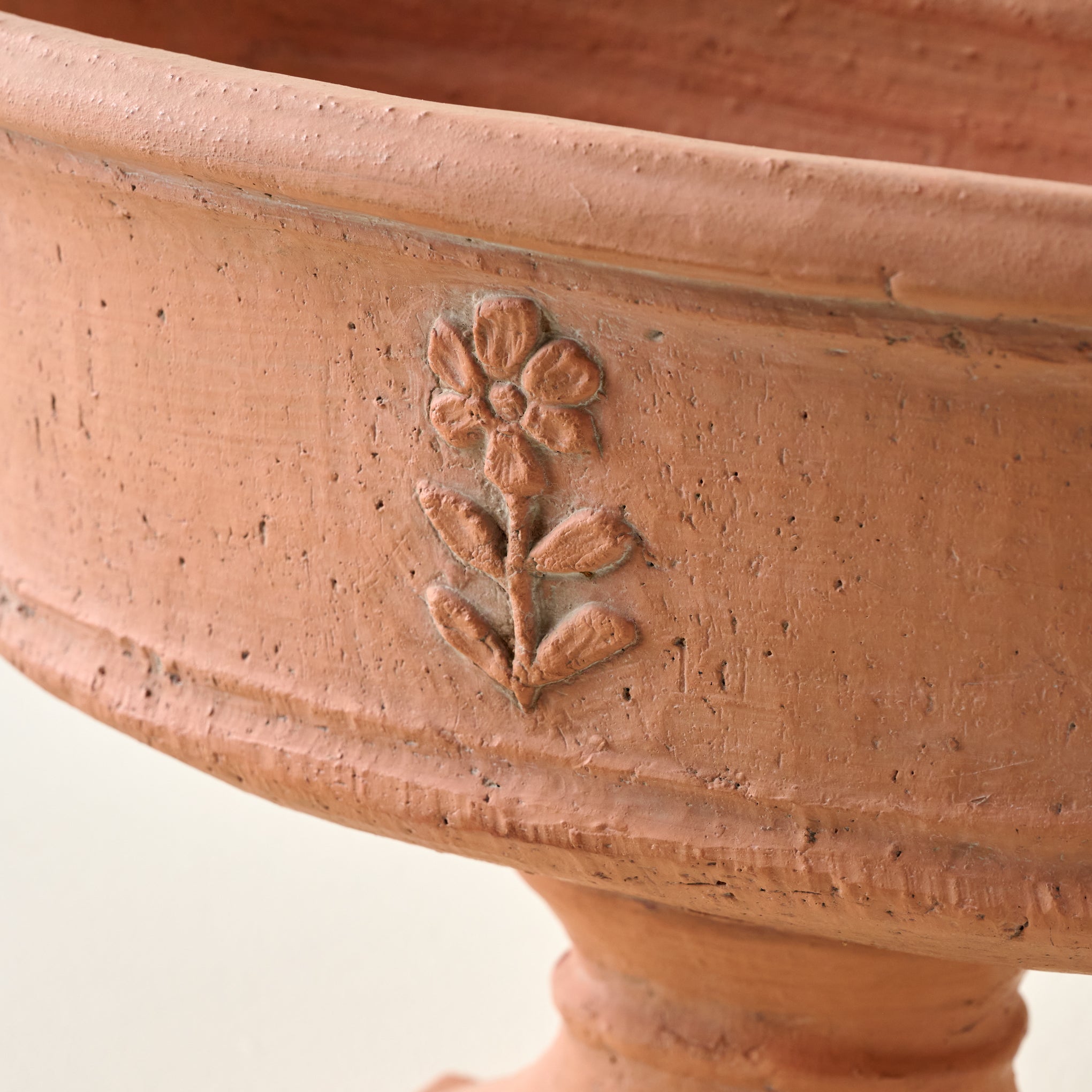 Elongated Floral Terracotta Planter - Image 2