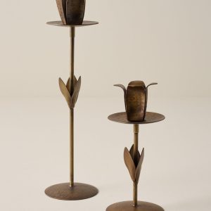 Forged Tulip Taper Holder