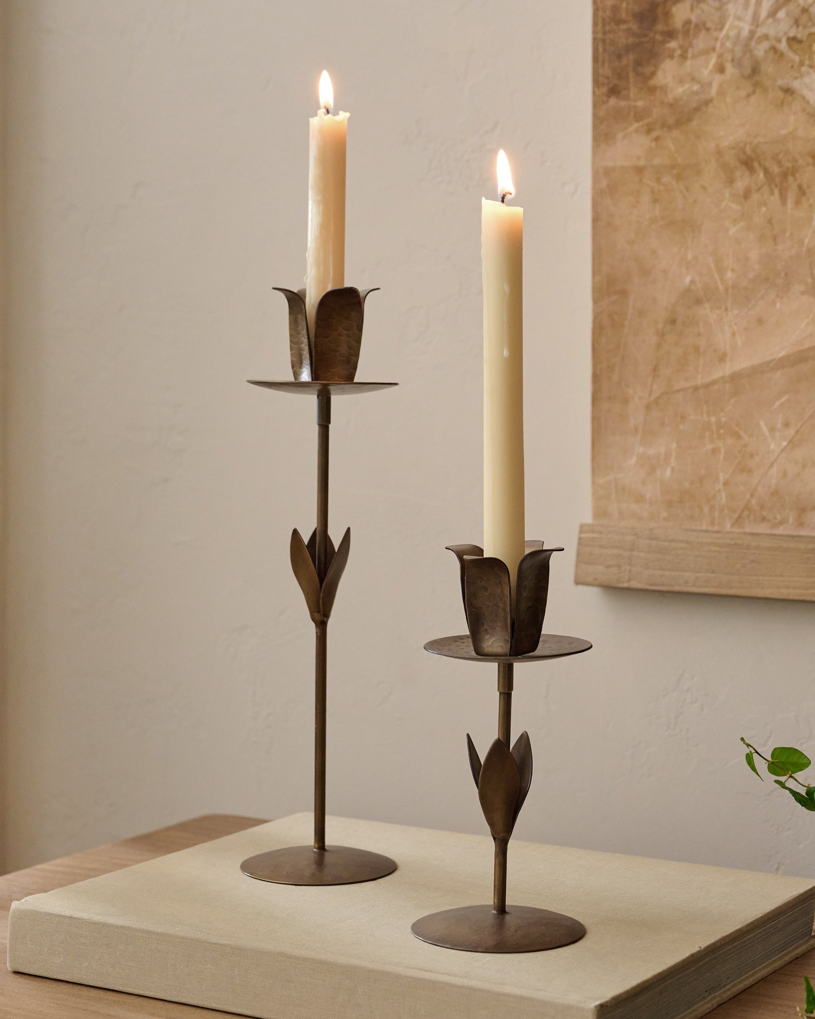 Forged Tulip Taper Holder - Image 3