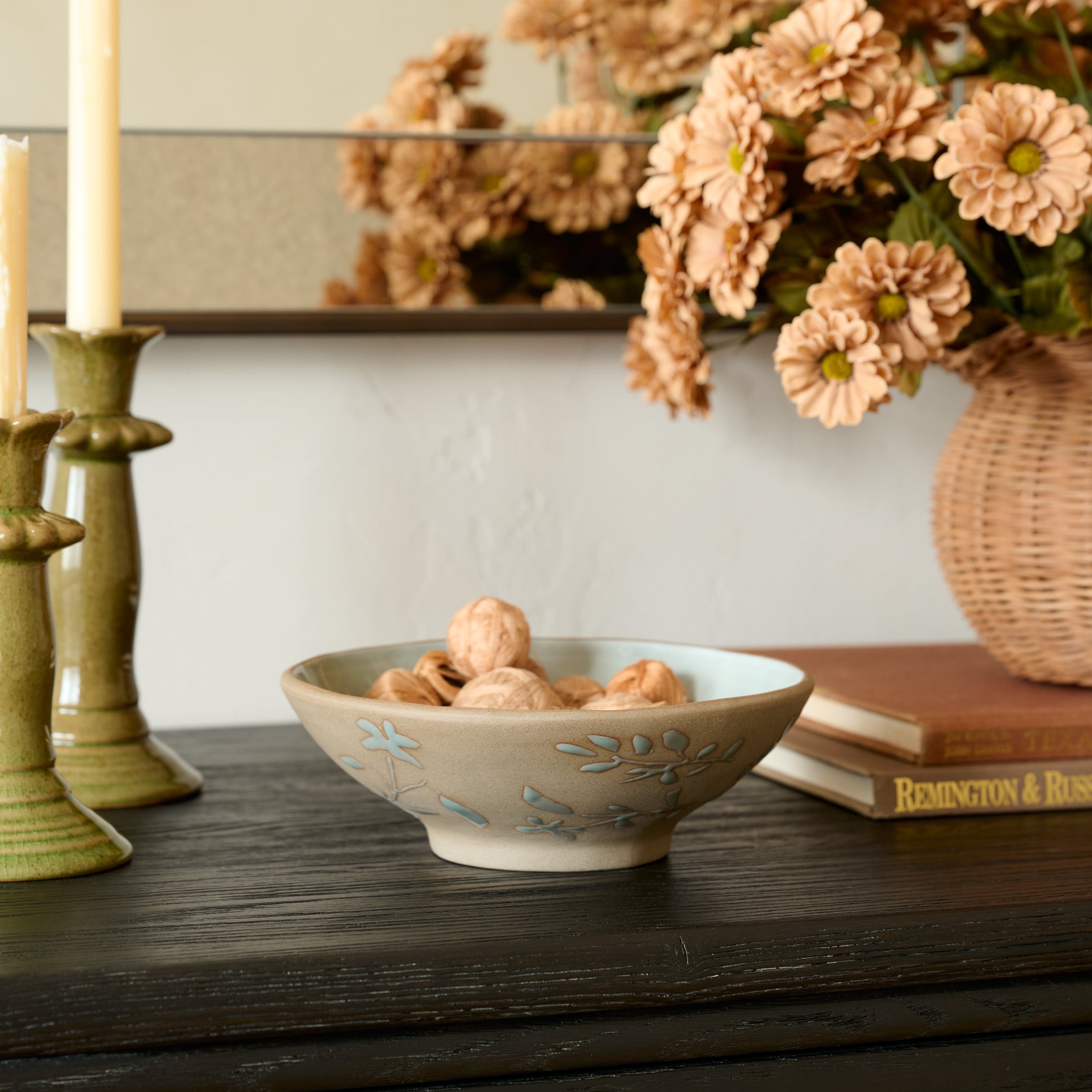 Claire Decorative Floral Bowl - Image 2