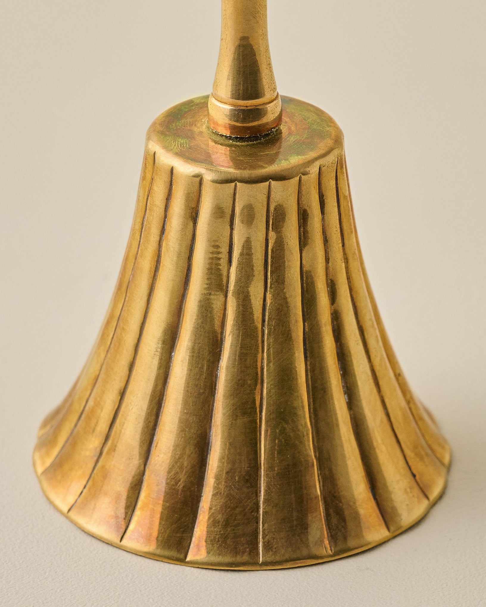 Marie Fluted Brass Bell - Image 3