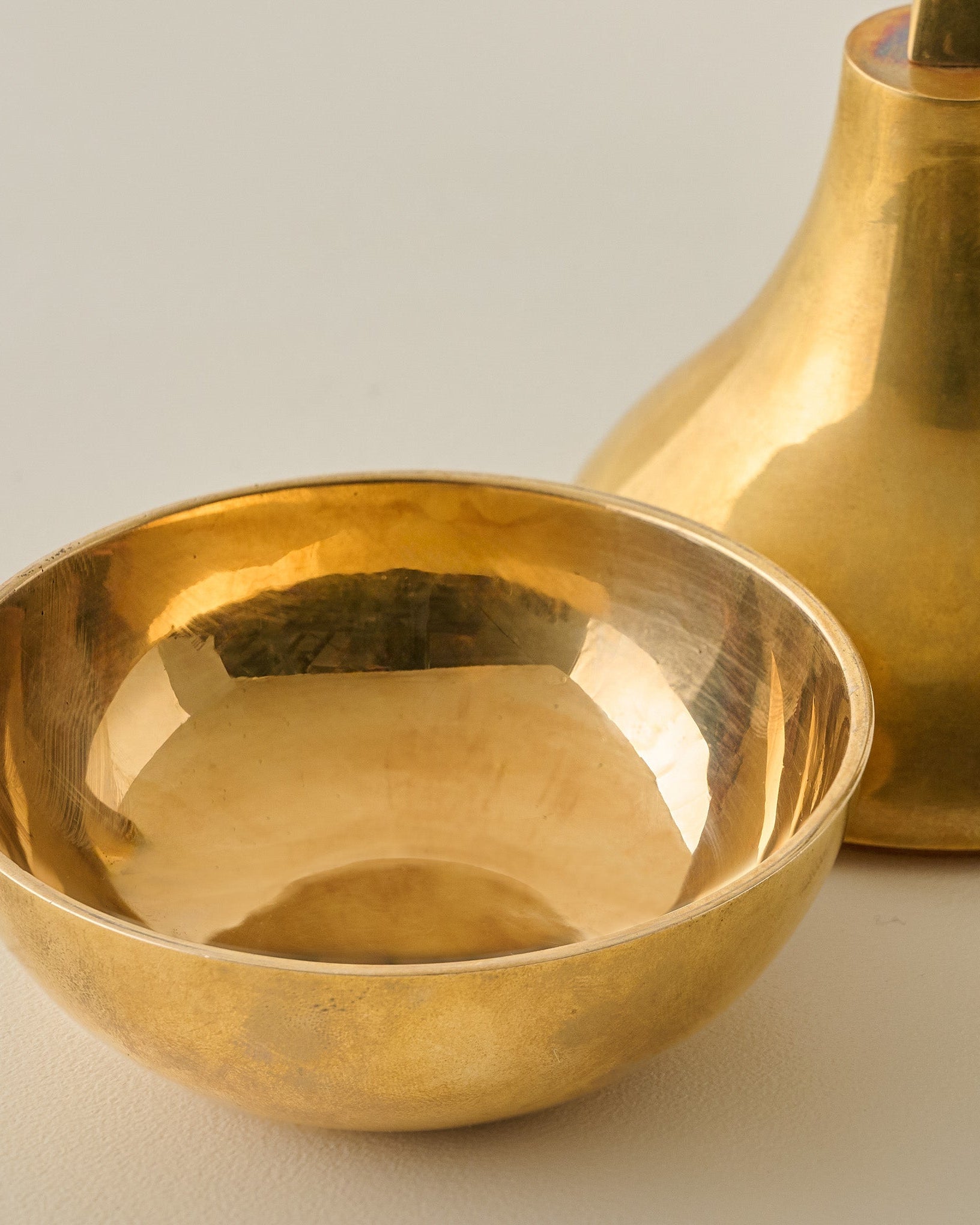 Solid Brass Pear Trinket Box - Image 2