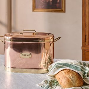 Magnolia Copper Bread Box