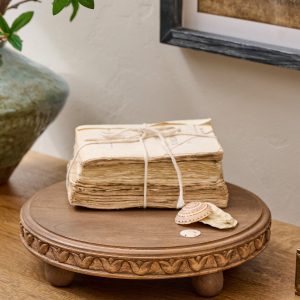 Warren Carved Wood Riser