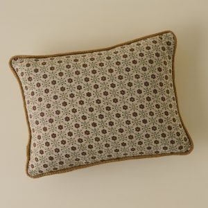 Thea Clay Block Print Pillow w/ insert. 12x16