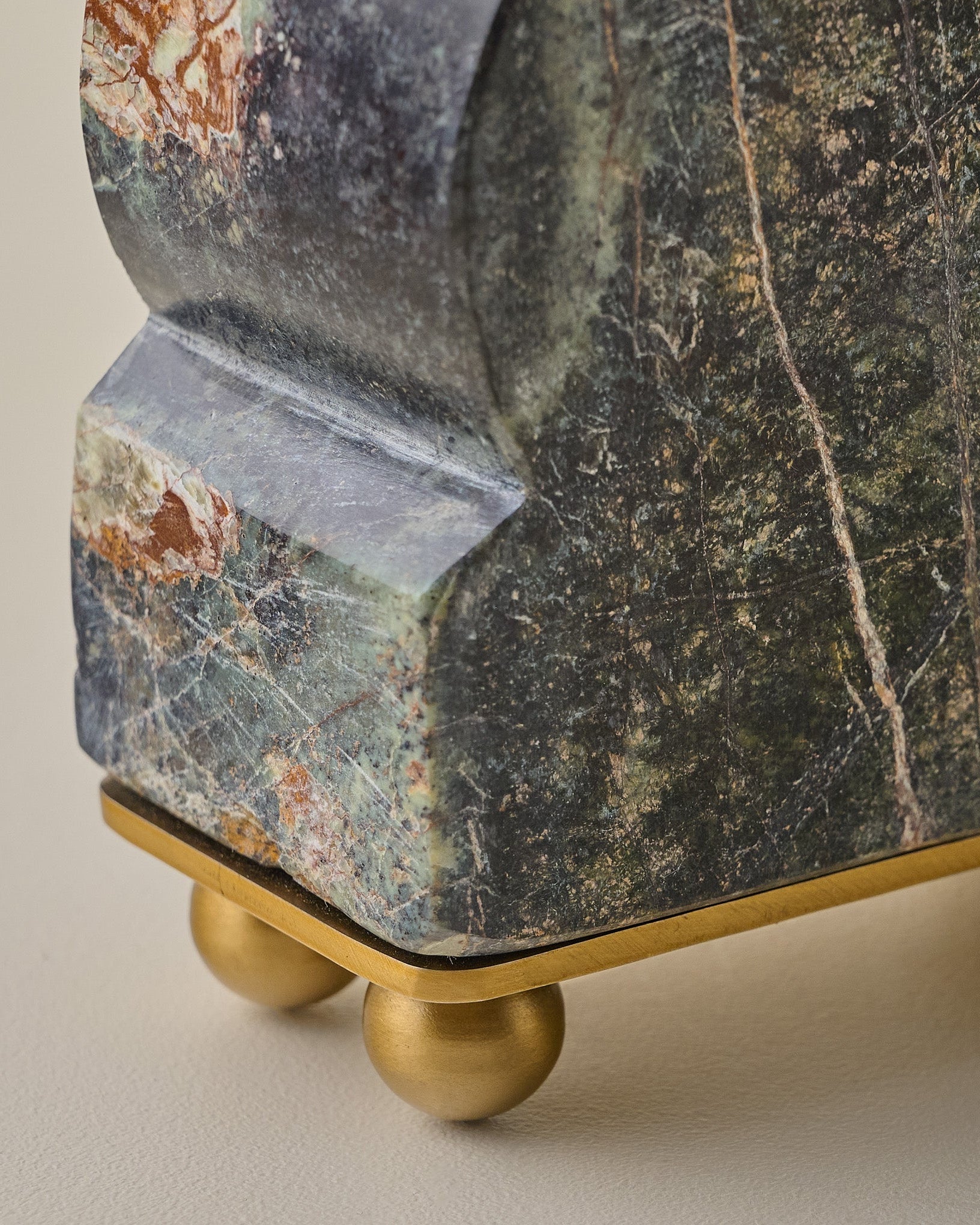 Henry Marble and Brass Bookends - Image 3