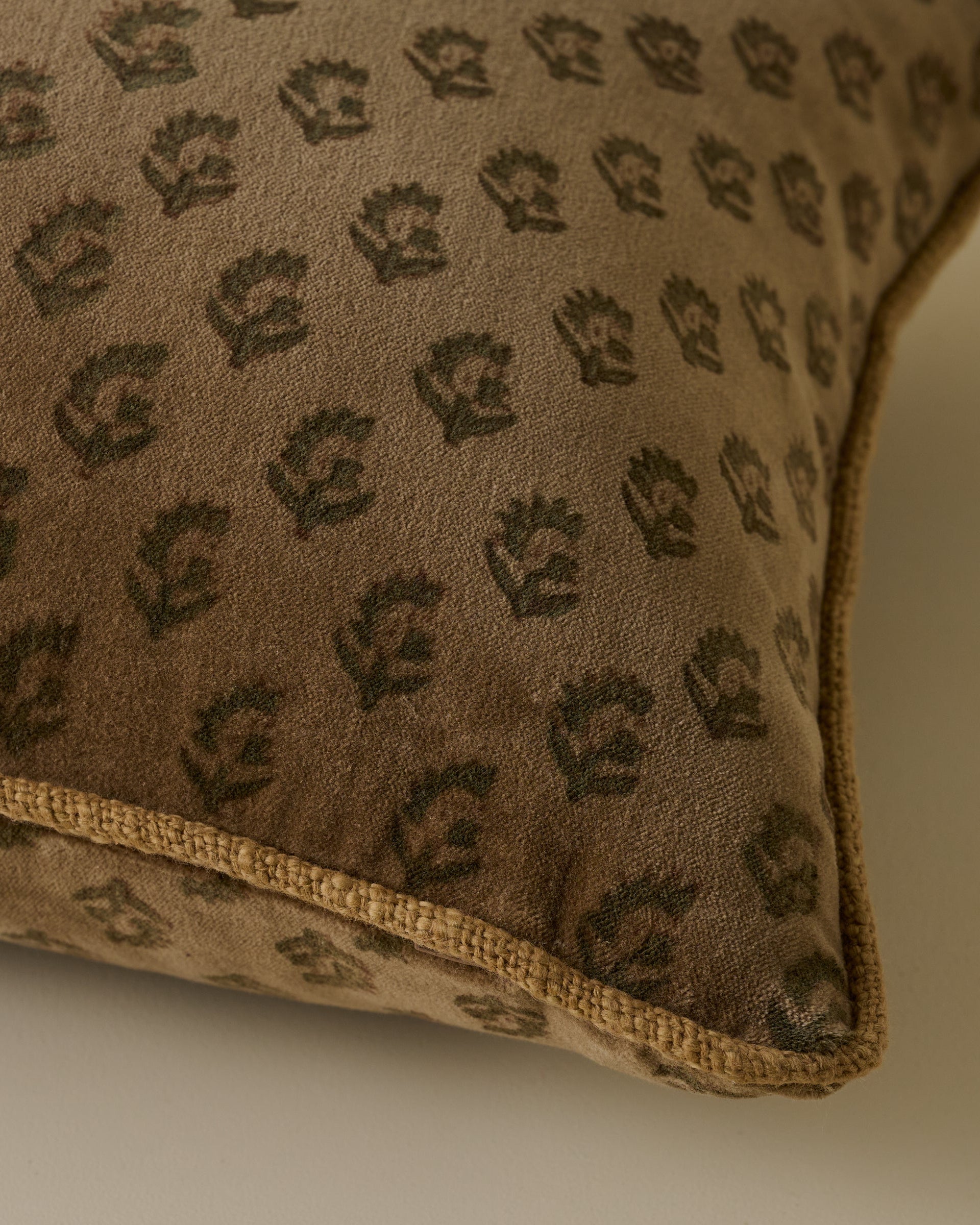 Henry Printed Velvet Pillow - Image 3