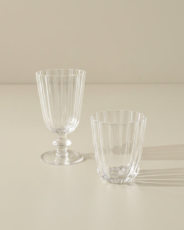 Scalloped Rim Glass Tumbler - Image 2