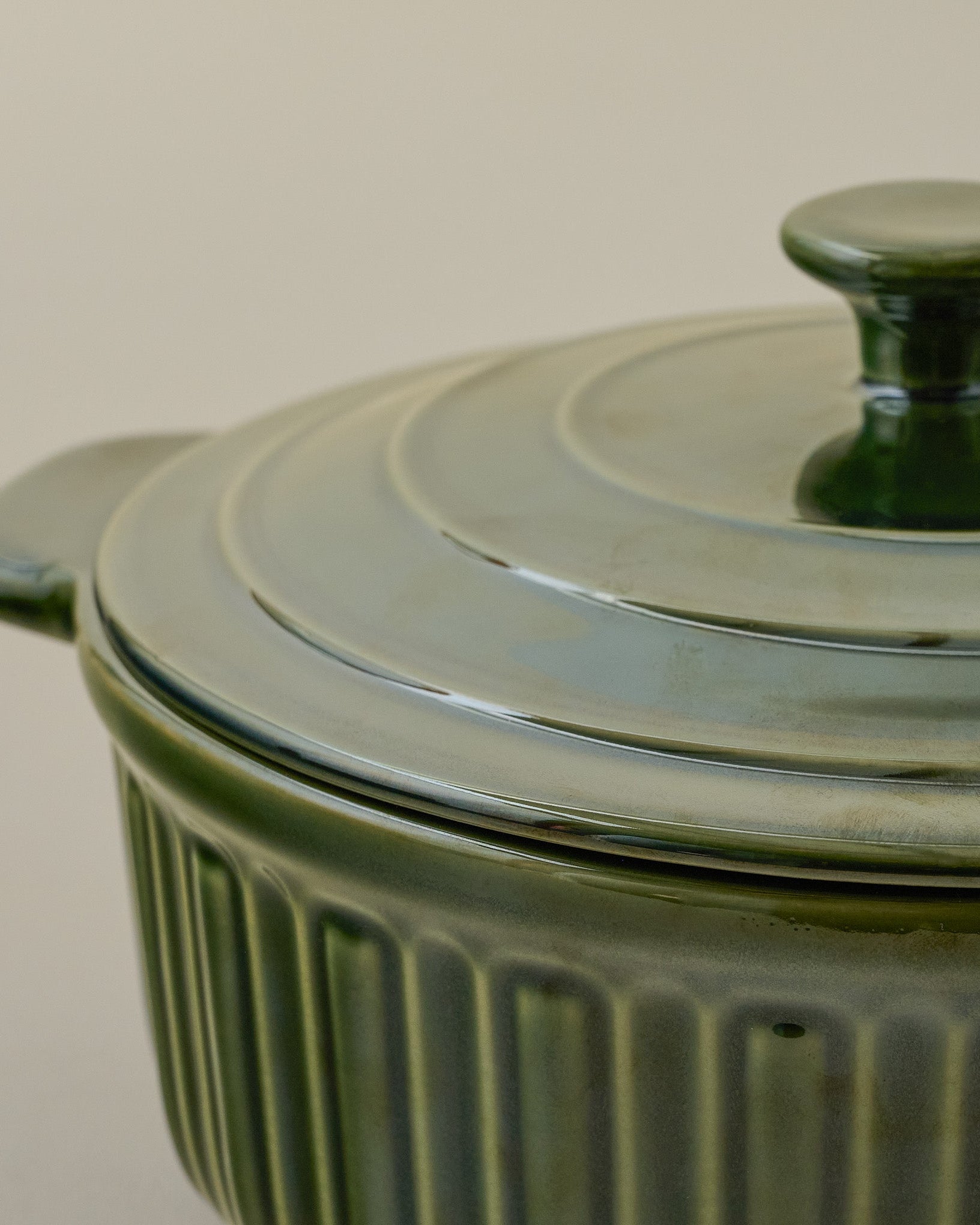 The Cottage Collection Forest Green Baking Dish with Lid - Image 2