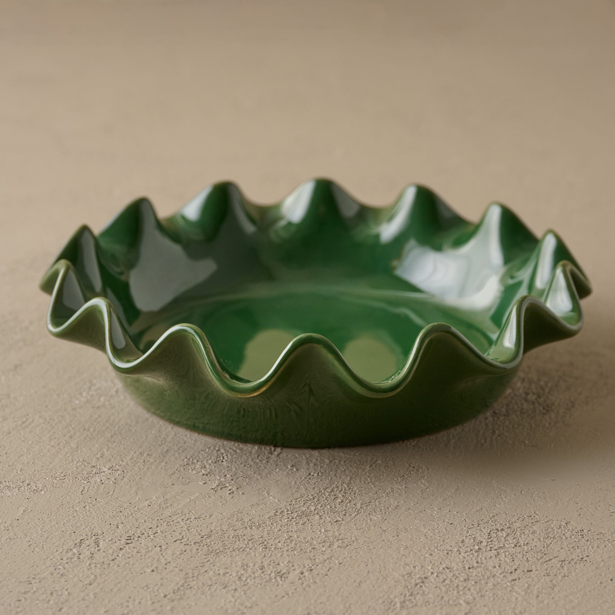 The Cottage Collection Forest Green Scalloped Pie Dish - Image 2
