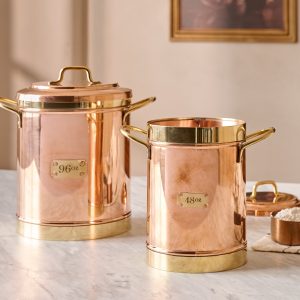Vintage Inspired Copper + Brass Canister