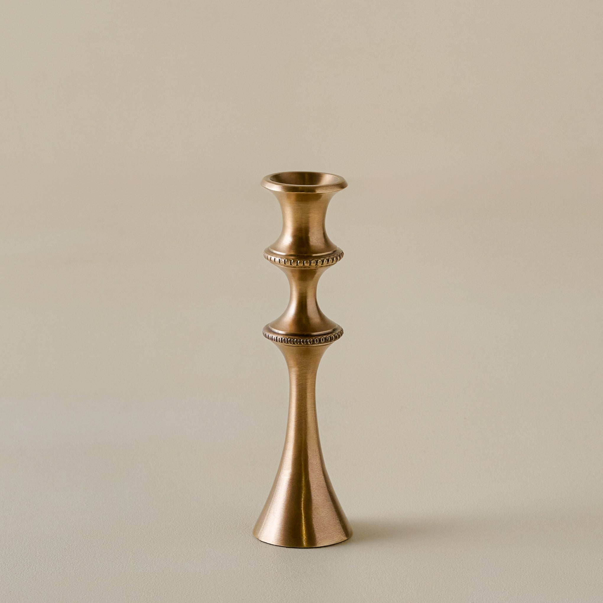 Adler Antiqued Brass Etched Taper Holder - Image 3