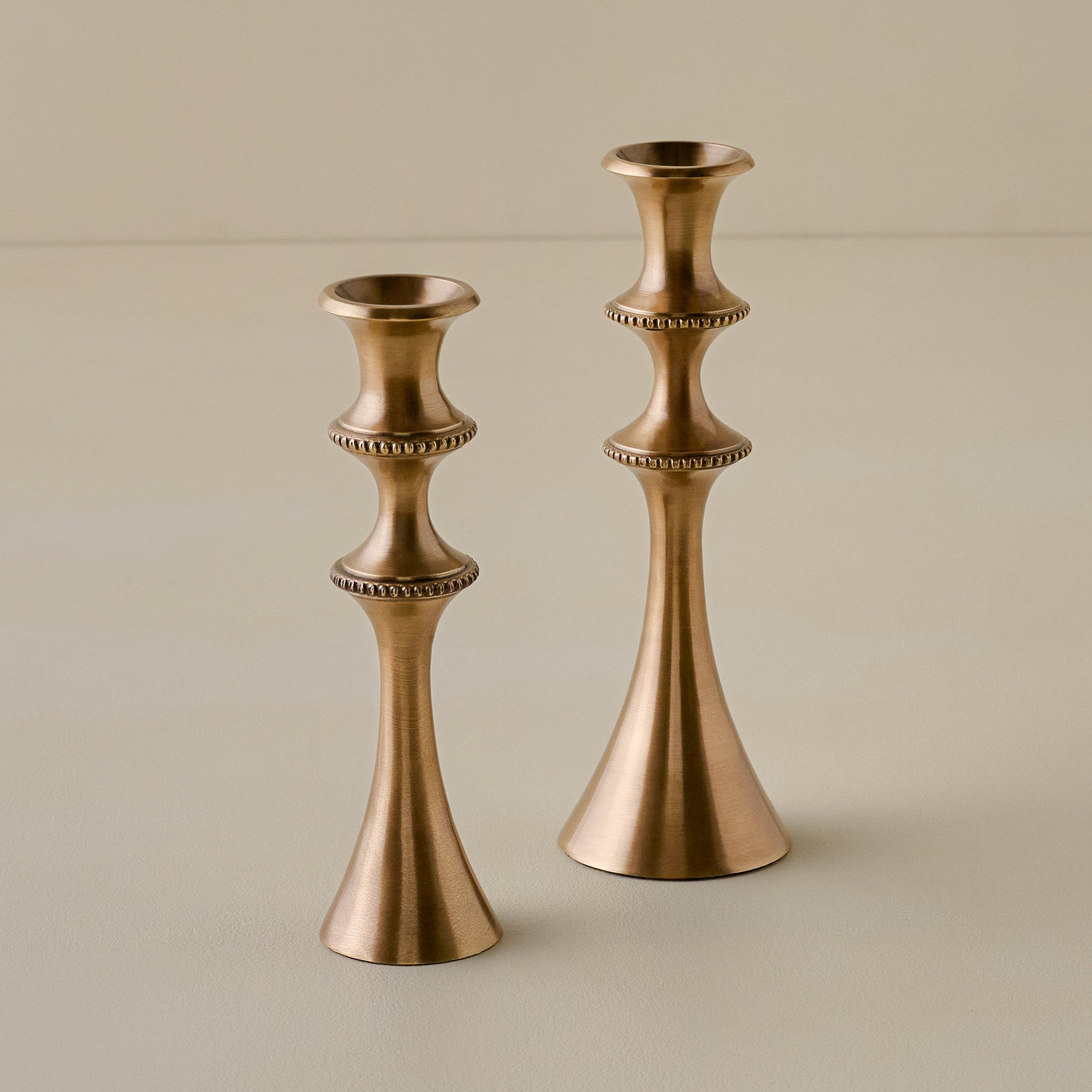 Adler Antiqued Brass Etched Taper Holder - Image 2