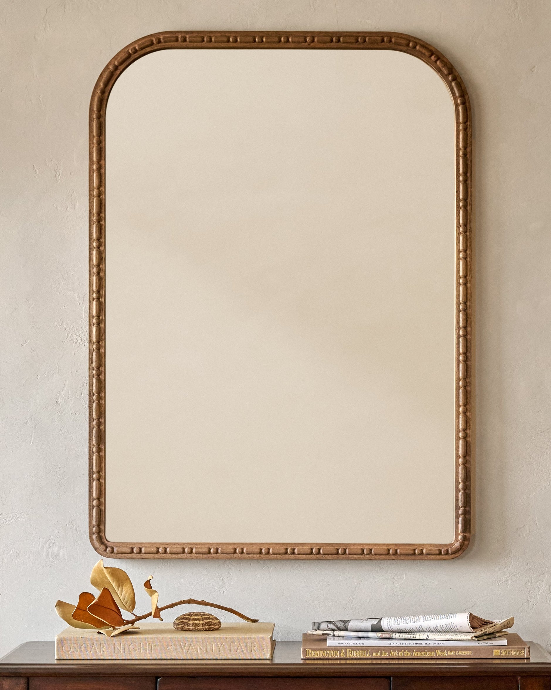 Nicolette Arched Wood Mirror