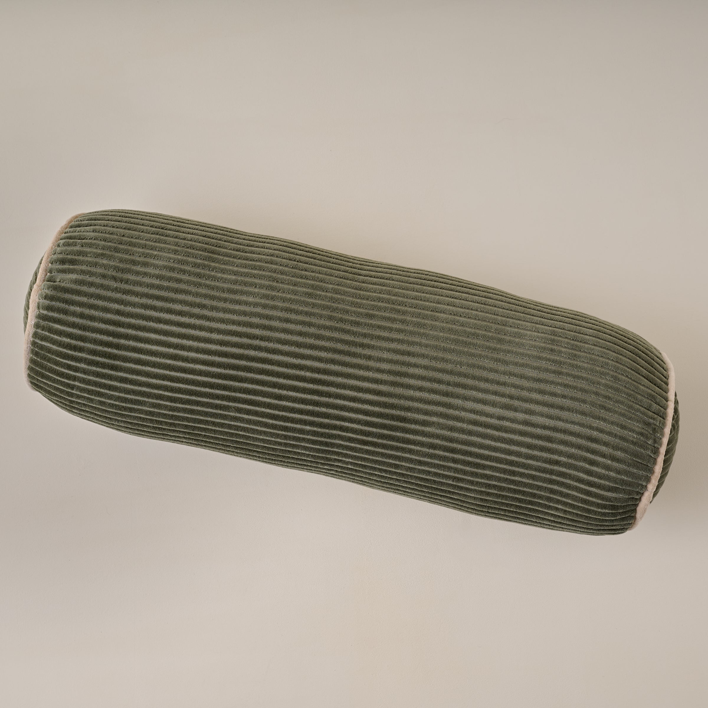 Channeled Velvet Bolster Pillow - Image 4