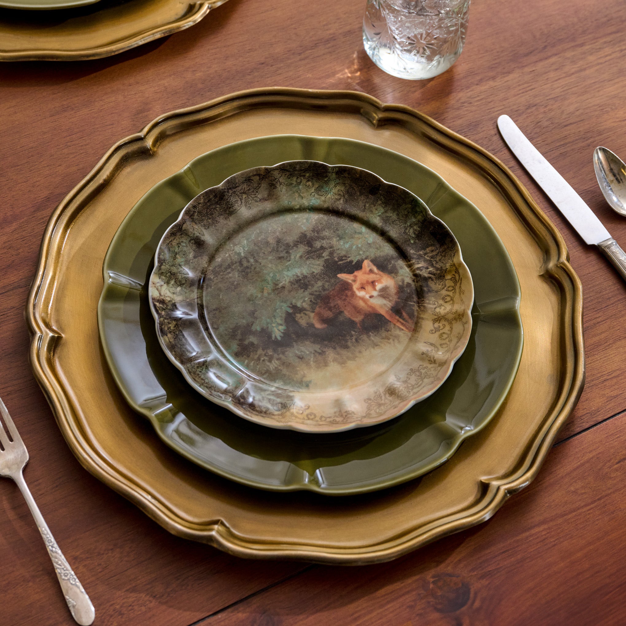 Enchanted Forest Fox Dessert Plate - Image 3