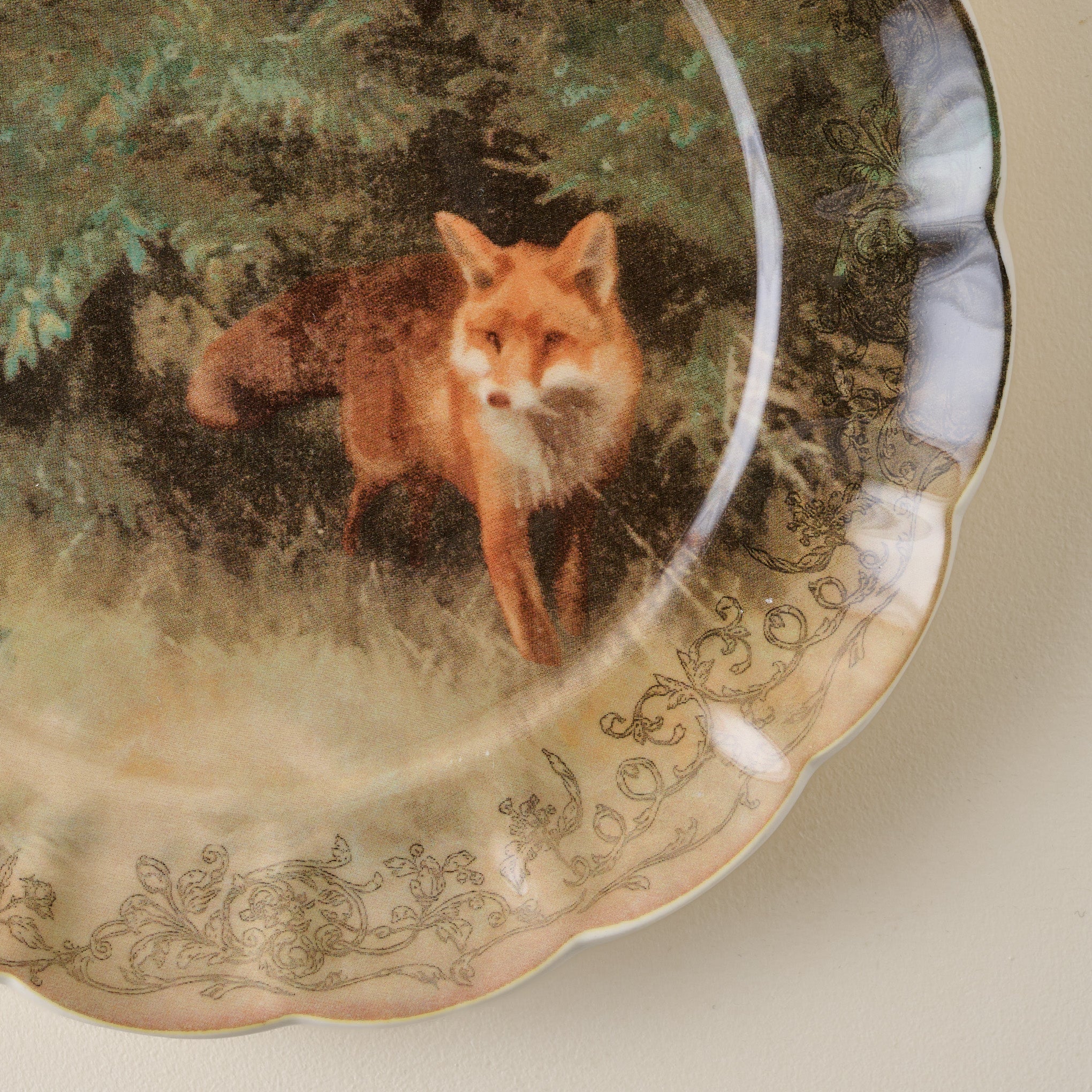 Enchanted Forest Fox Dessert Plate - Image 4