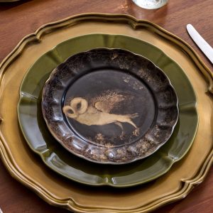 Enchanted Forest Owl Dessert Plate