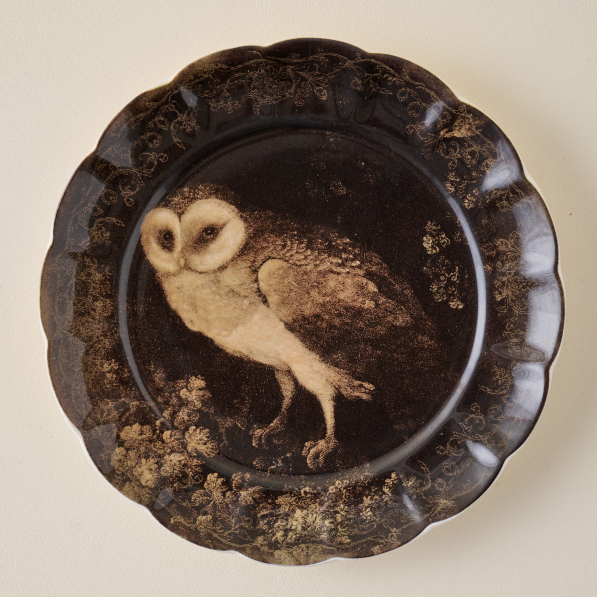 Enchanted Forest Owl Dessert Plate - Image 2