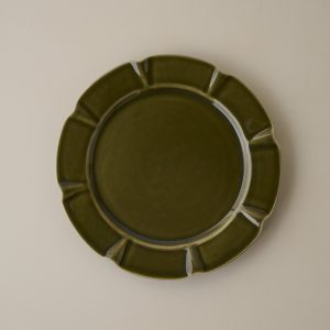 Fern Green Luna Scalloped Plate