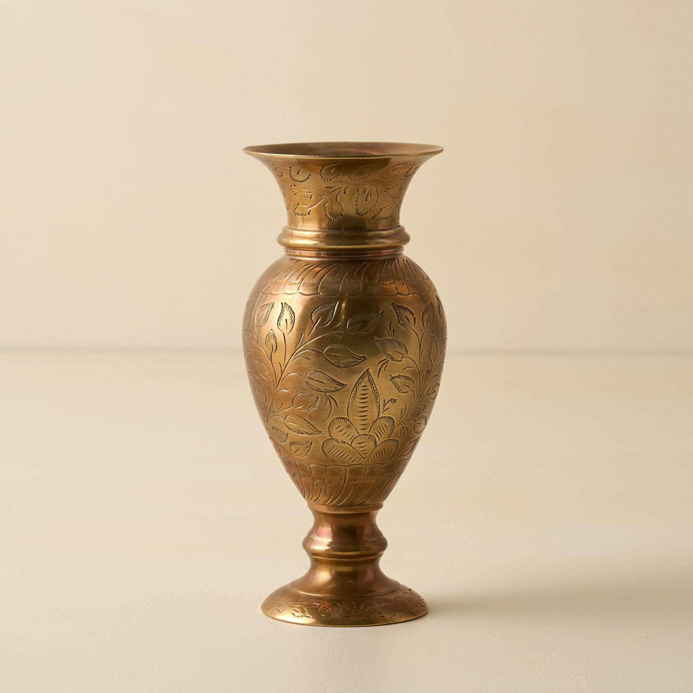 Anna Antiqued Solid Brass Vase - Image 5