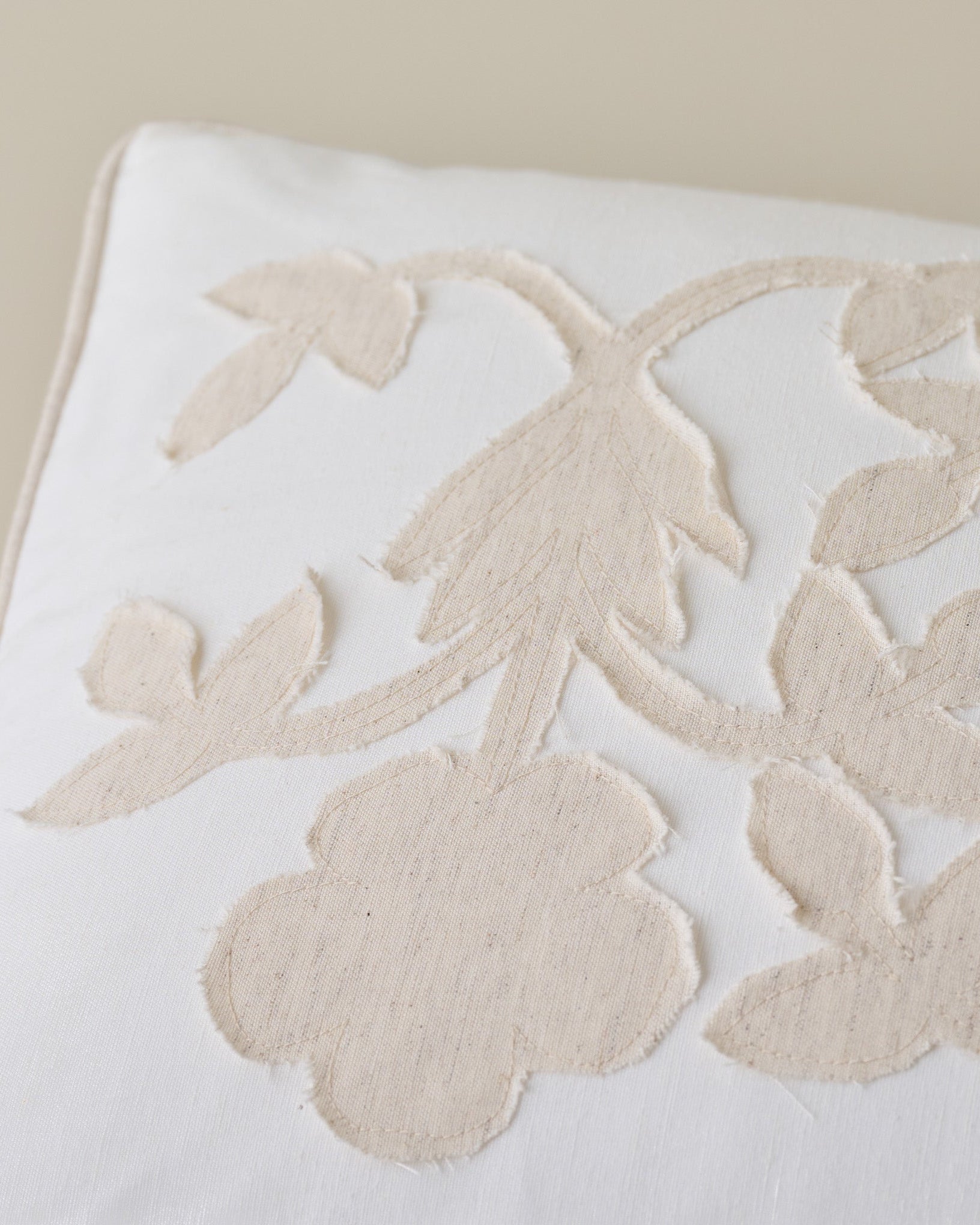 Floral Applique Lumbar Pillow - Image 3