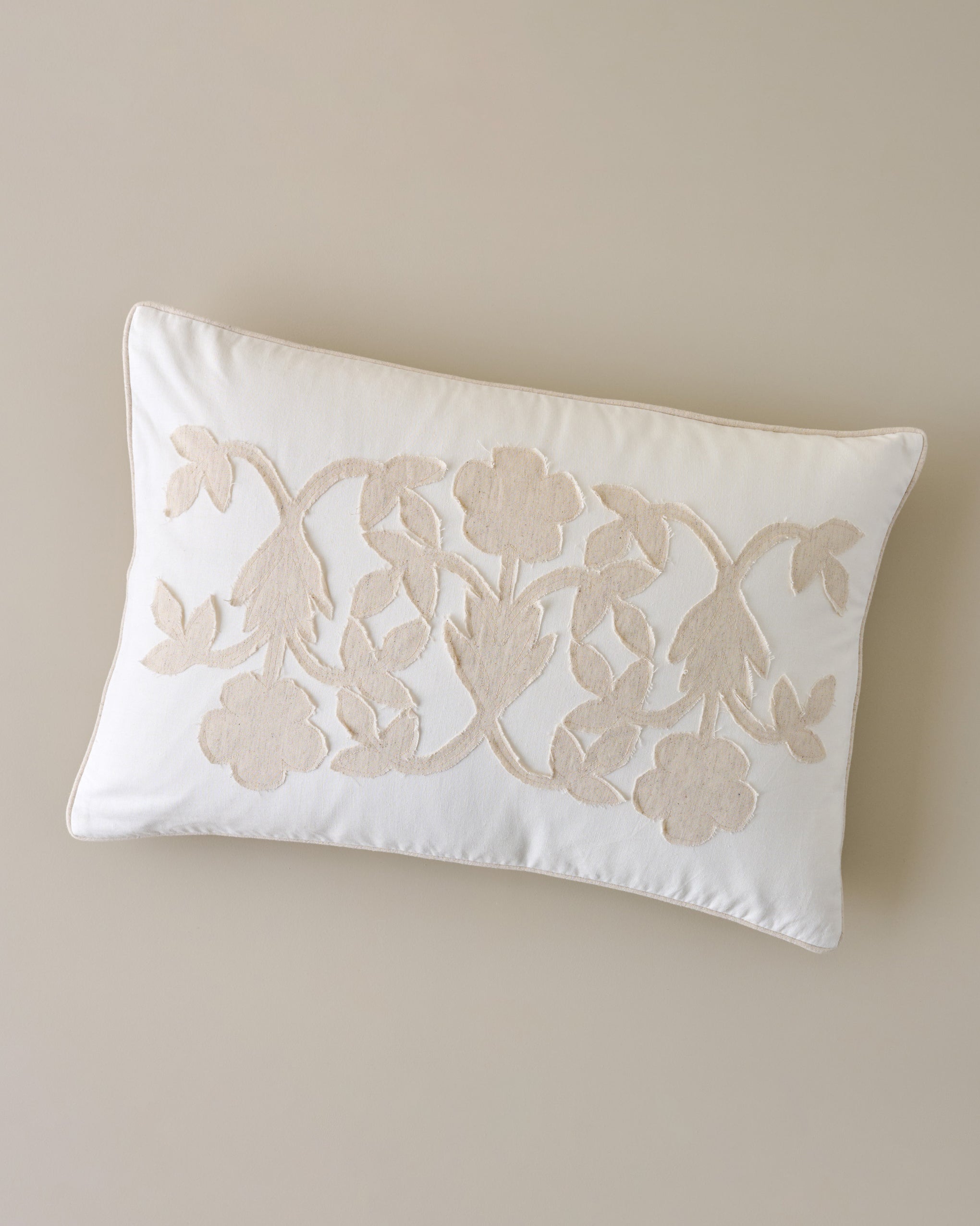 Floral Applique Lumbar Pillow - Image 2