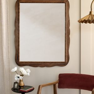 Caroline Carved Wood Mirror