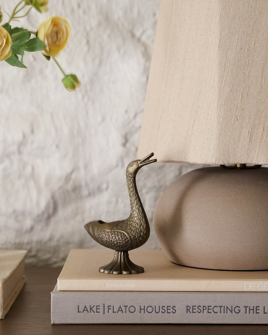 Vintage Inspired Brass Duck Taper Holder - Image 2