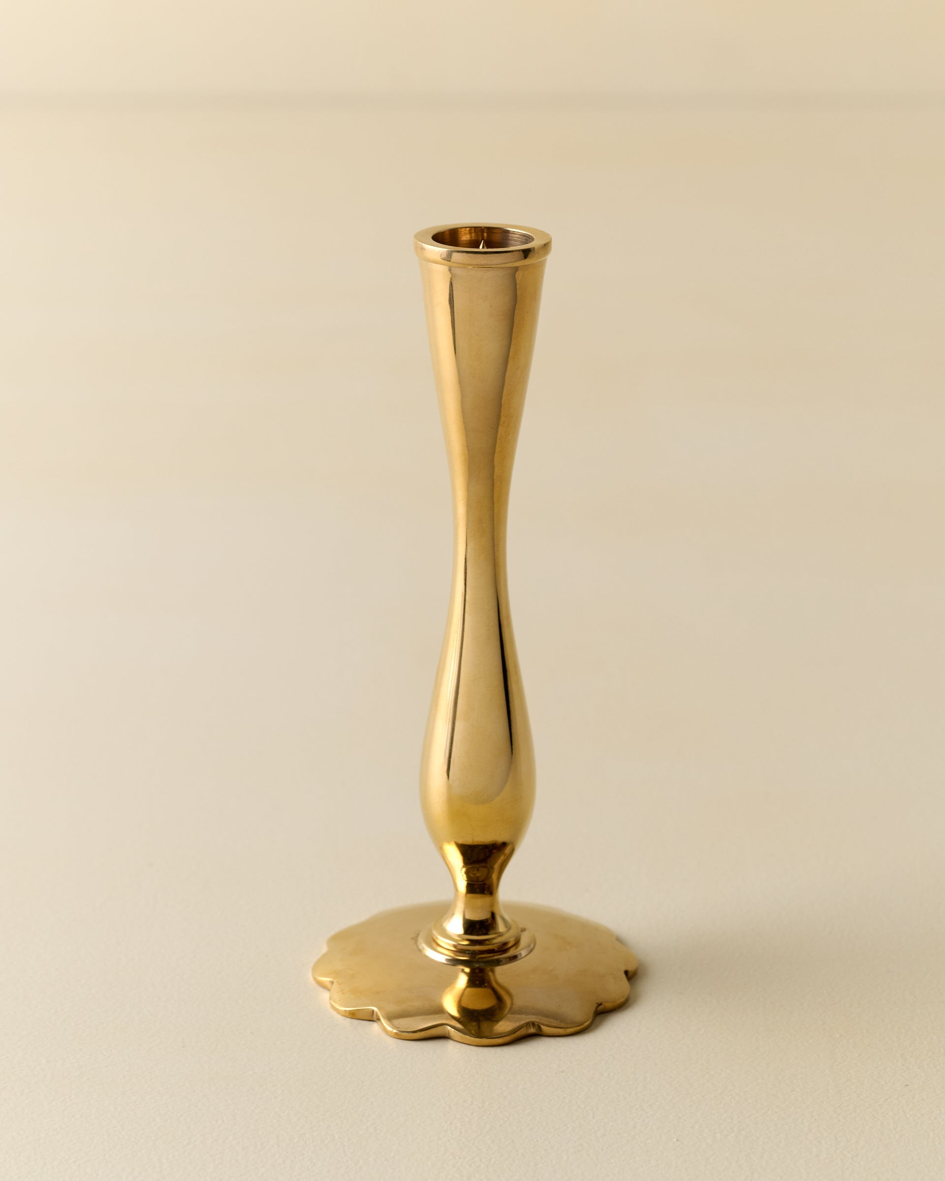 Eden Solid Brass Tulip Taper Holder - Image 2