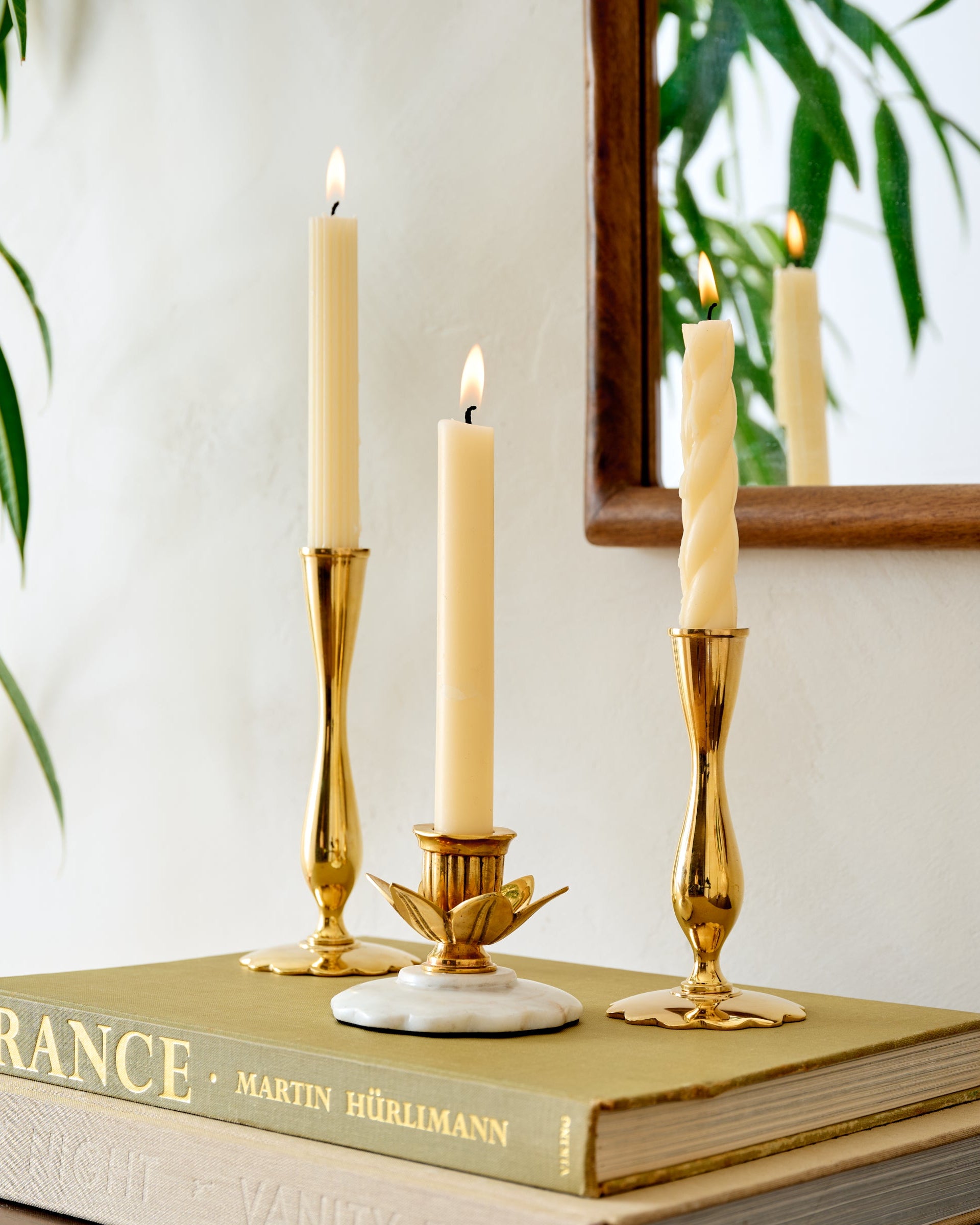 Eden Solid Brass Tulip Taper Holder - Image 5