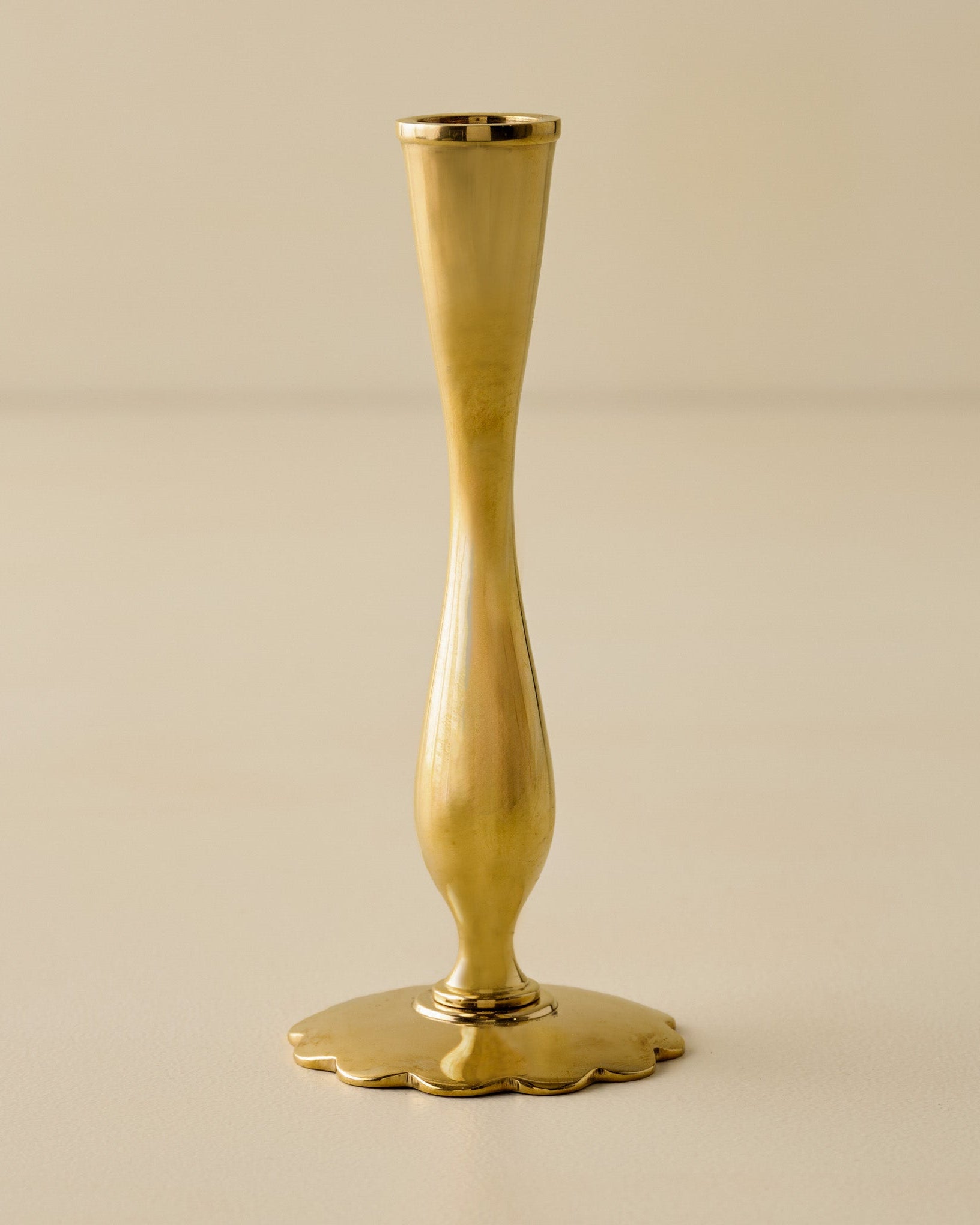 Eden Solid Brass Tulip Taper Holder - Image 3
