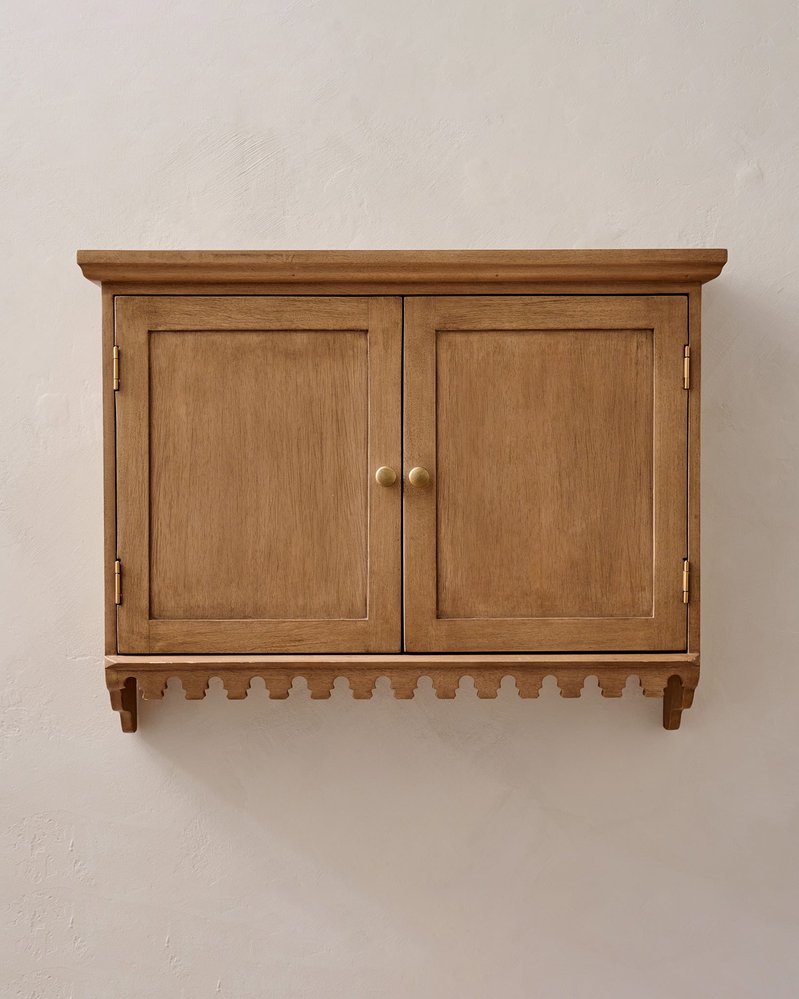 Archie Scalloped Wood Wall Cabinet - Image 2