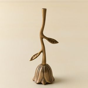 Floral Antique Brass Bell