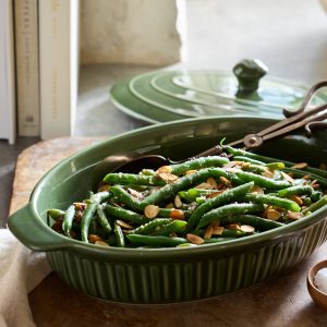 The Cottage Collection Forest Green Oval Baking Dish